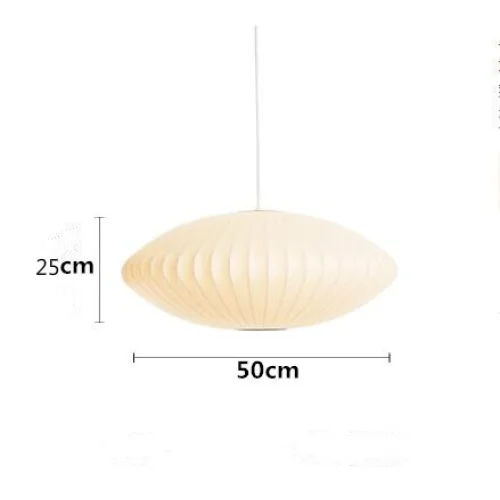 Nelson Bubble Pendant Lamp | White Silk Ceiling Lamps | Bedroom Living Room Lighting | Casalola Casalolalights Luxury