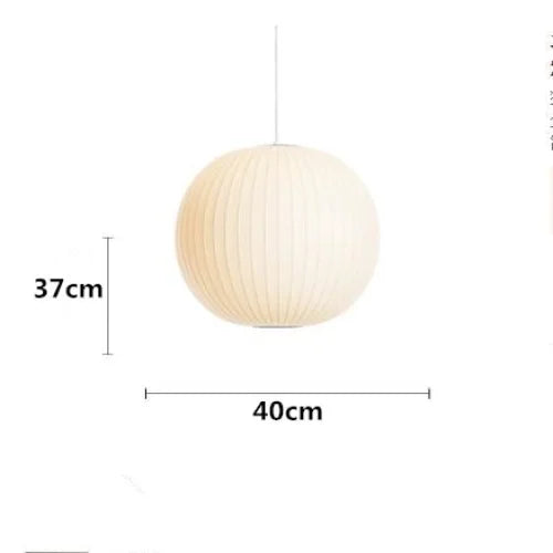 Nelson Bubble Pendant Lamp | White Silk Ceiling Lamps | Bedroom Living Room Lighting | Casalola