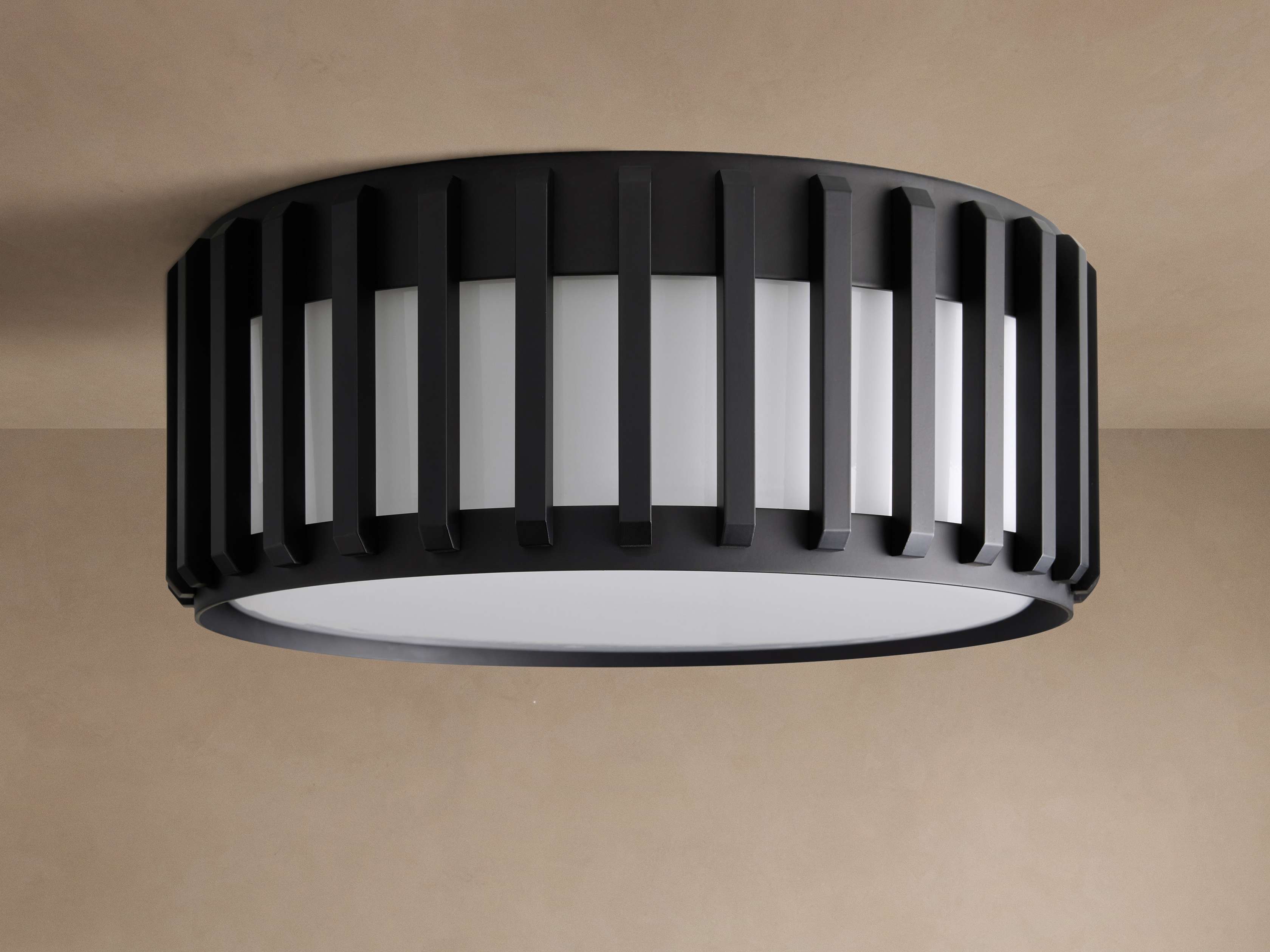 Black Steel and Milk Glass Flush Mount Ceiling Light Modern Indoor or Outdoor Porch Lighting Fixture Casalolalights