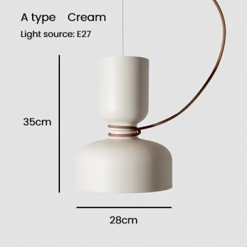 Nordic Pendant Light | Minimalist Painted Metal Dome Black or White Kitchen Island & Dining Room Casalolalights Luxury