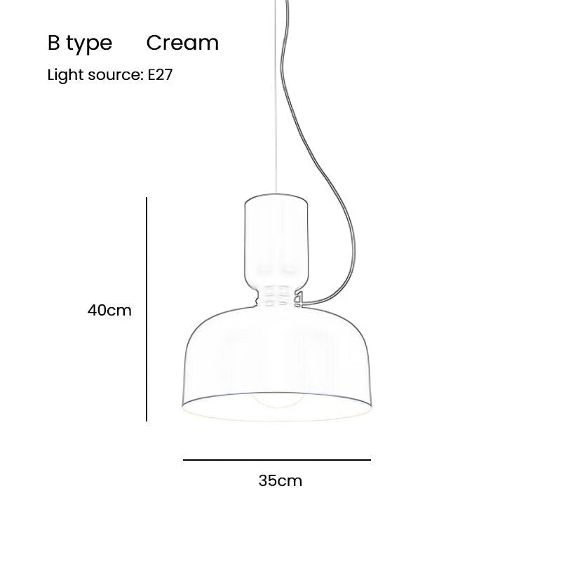 Nordic Pendant Light | Minimalist Painted Metal Dome Black or White Kitchen Island & Dining Room Casalolalights Luxury