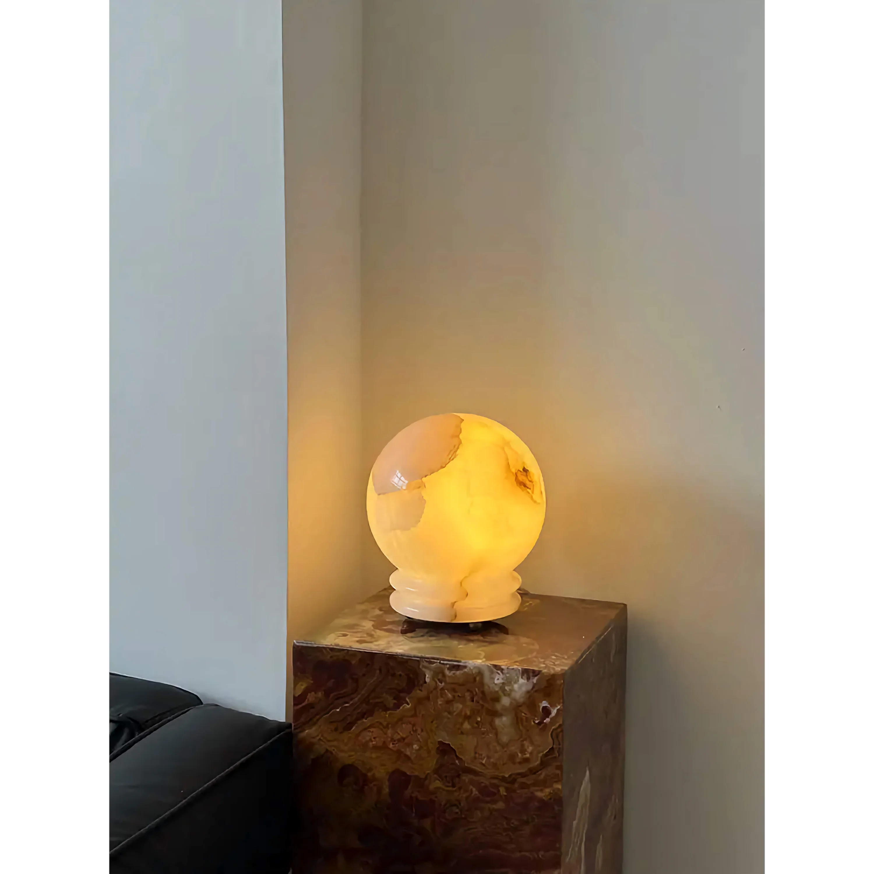 Onyx Globe Table Lamp | Curated Modern Lighting