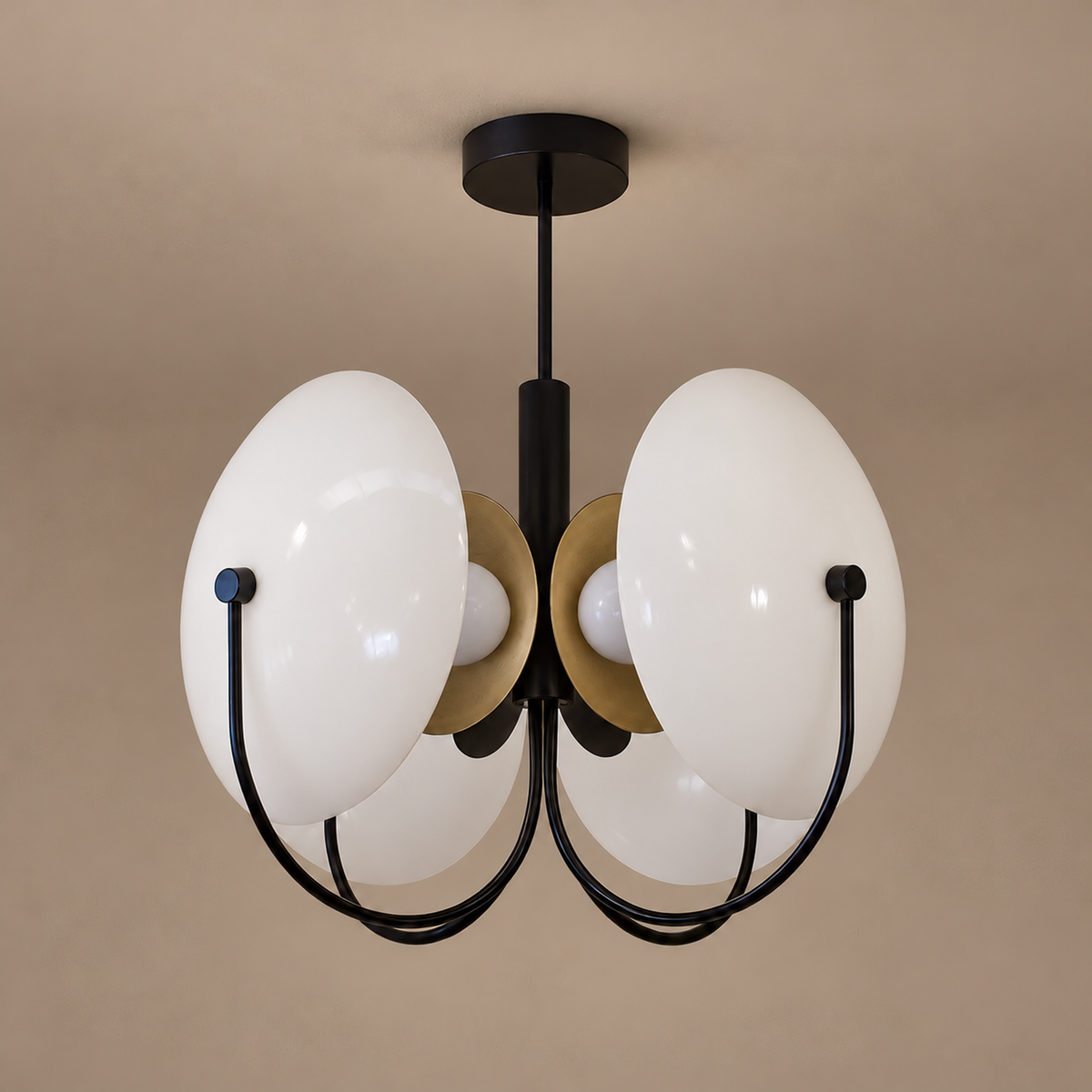 Modern Ceiling Lights - Opal Globe Orbit Casalola Luxury Lamps for Interior Designers