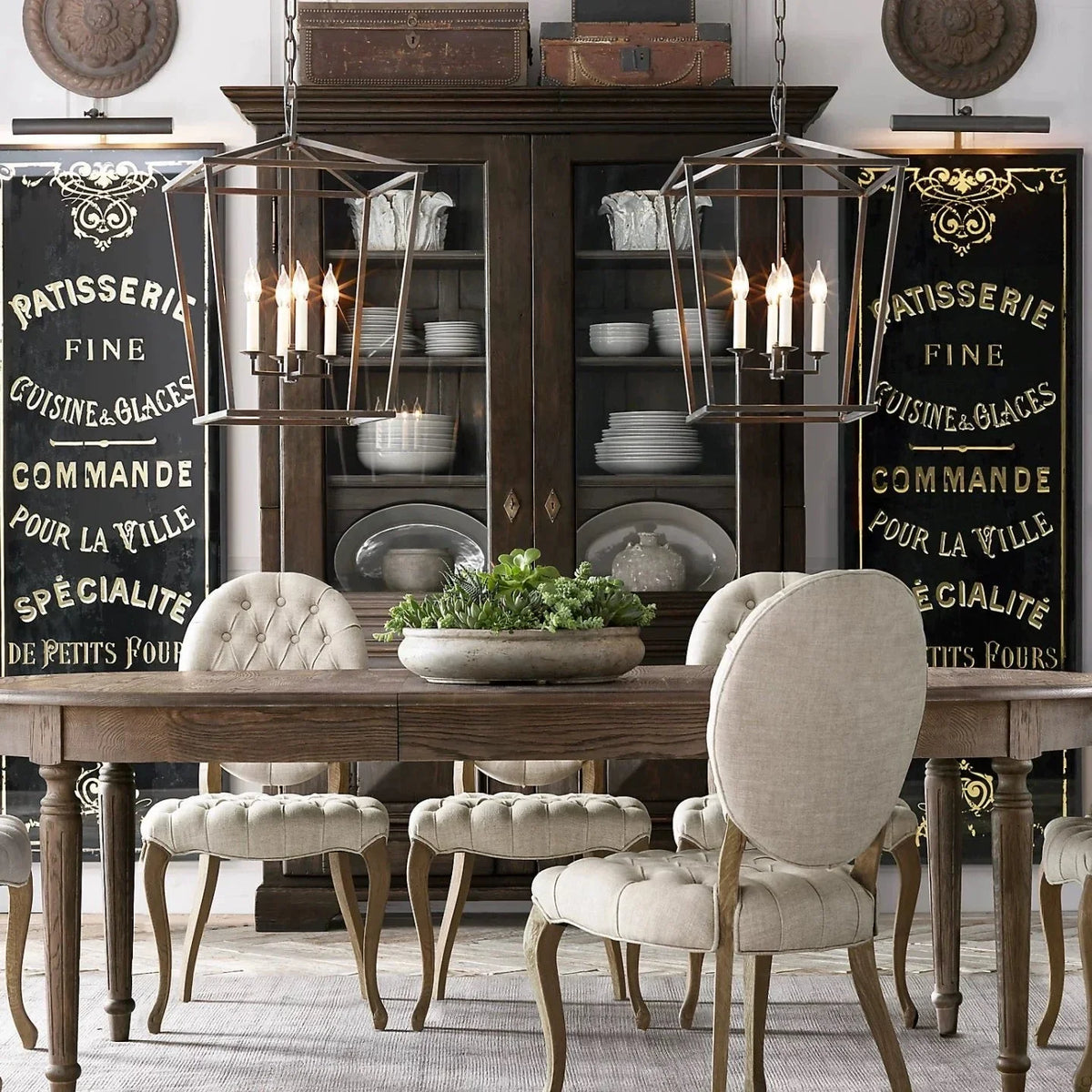 Copper Lantern Pendant Light | Open-frame 4-light Rustic Farmhouse Entryway & Kitchen Casalolalights Luxury Lamps