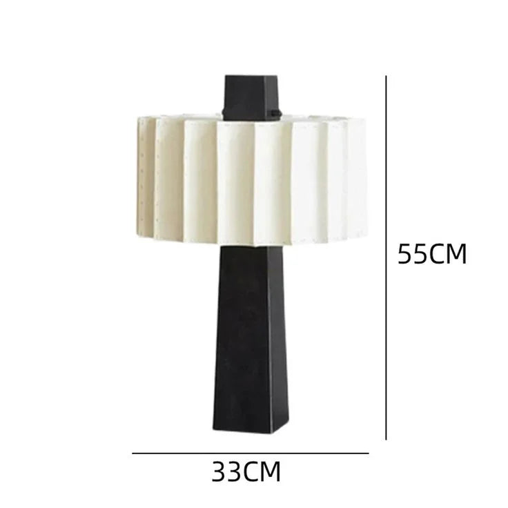 Alabaster Table Lamp 60cm | 1970s Pleated-shade Mid-century Modern Bedroom & Living Casalolalights Luxury Lamps