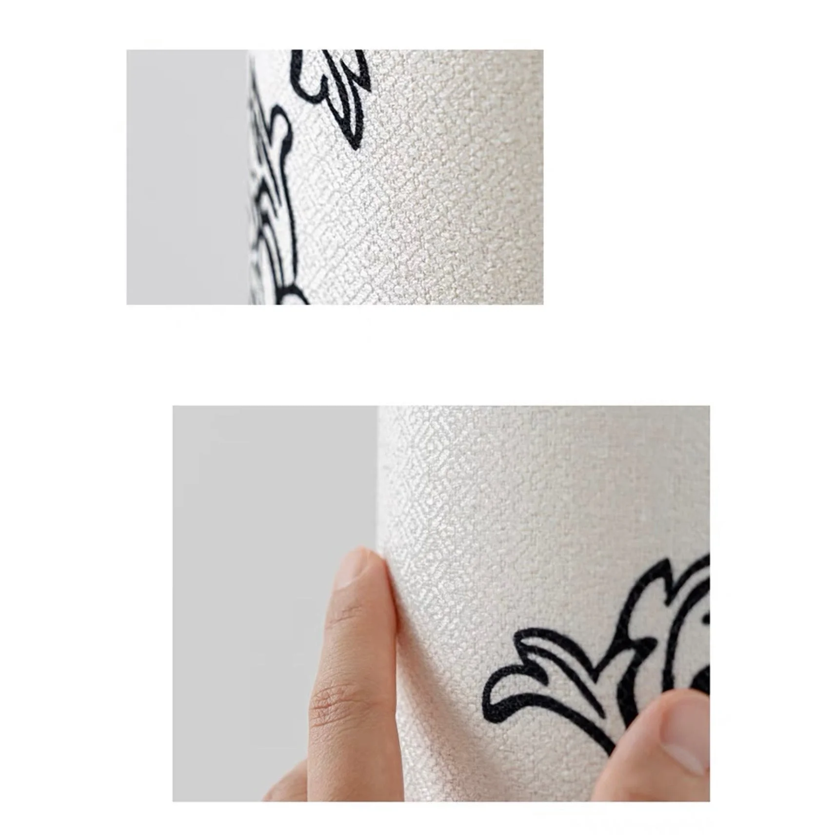 Living Room Floral Cone Floor Lamp in Hand Painted White Ceramic – Scandi Japandi Statement Accent Lighting Soft Glow