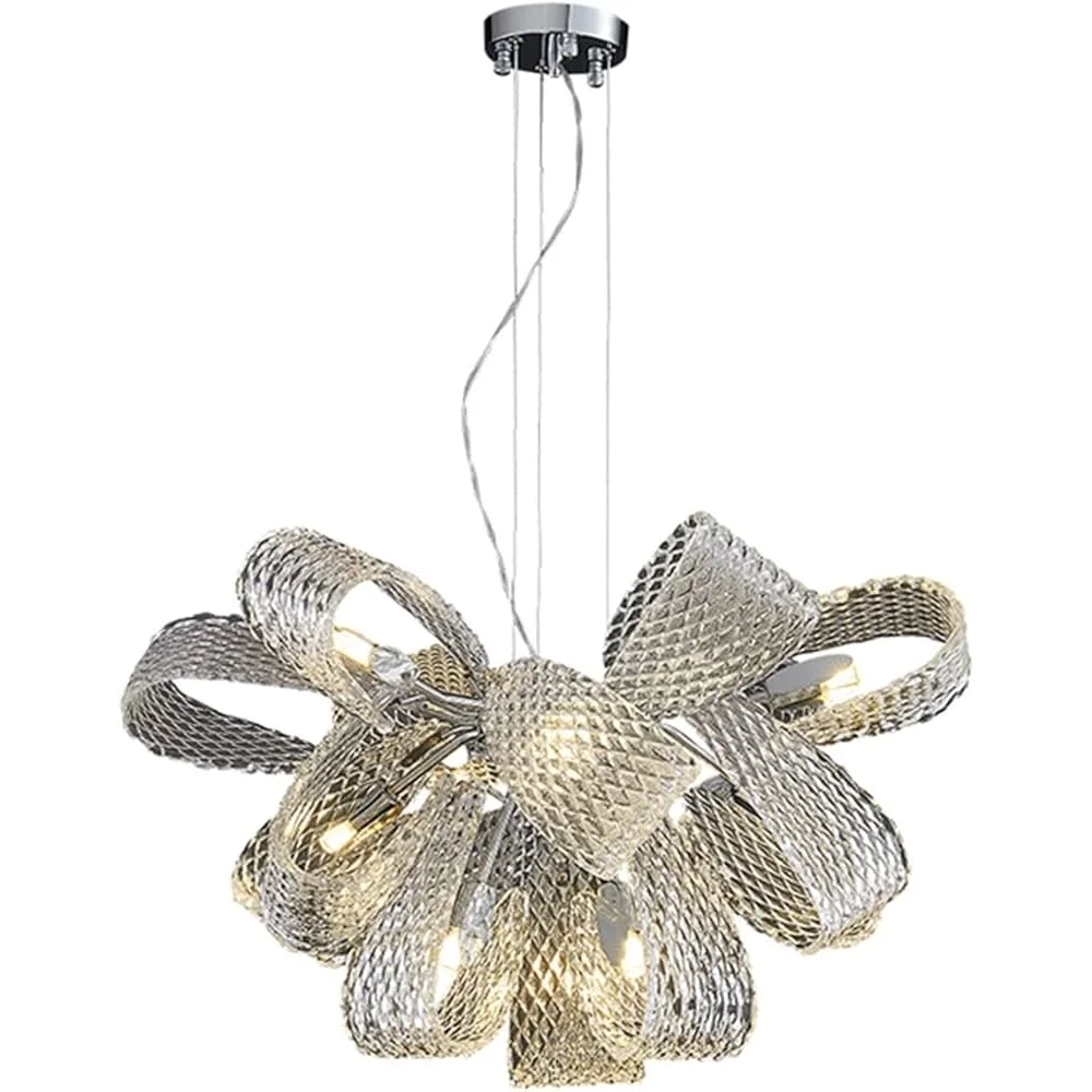 Glass Petal Chandelier | Floral Hand-molded & Brass Modern Art Deco Living Dining Room Casalolalights Luxury Lamps