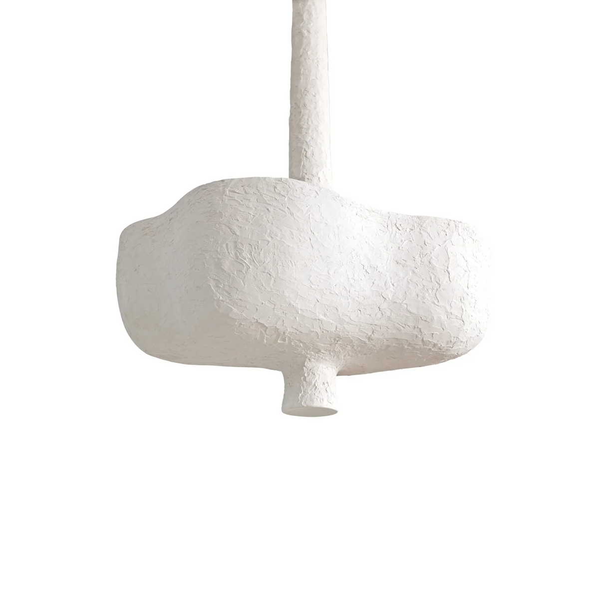 Plaster Ceiling Pendant | Hand-troweled Monolithic Bowl Light Wabi-sabi Minimalist Entry & Gallery Casalolalights