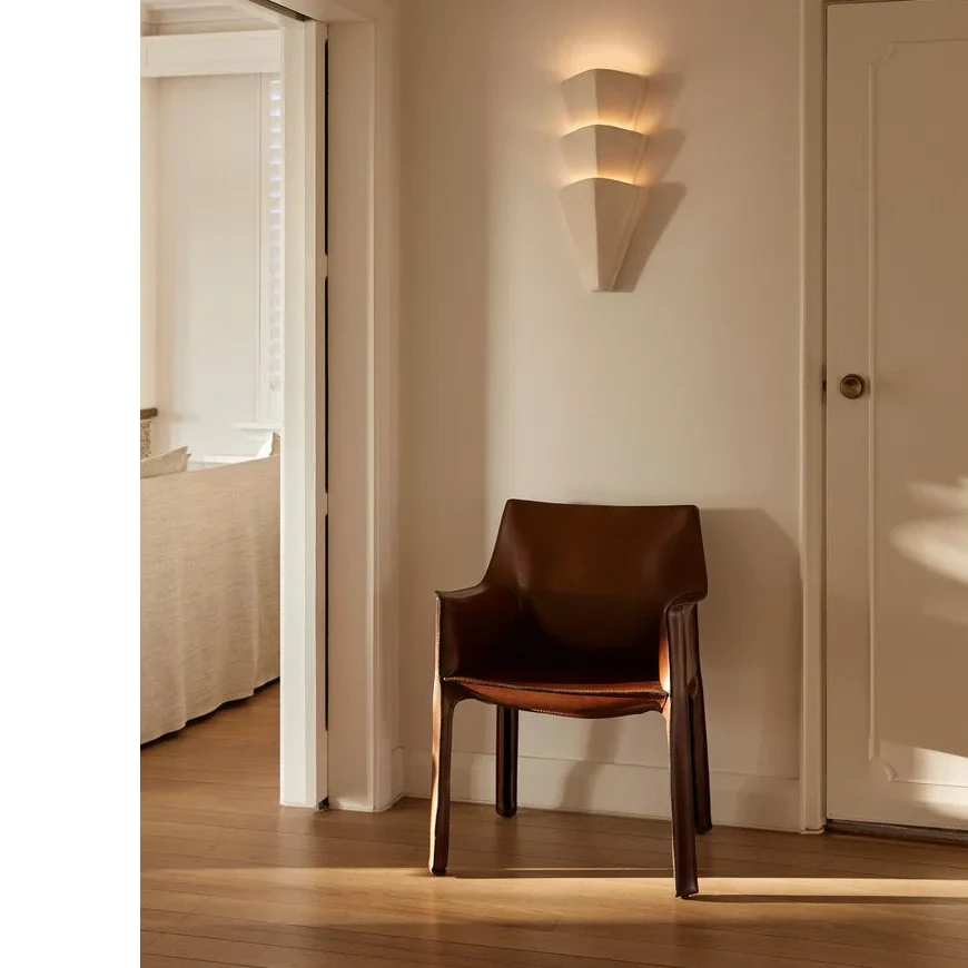 Plaster Tiered Wall Sconce | Modern Hallway Accent Light