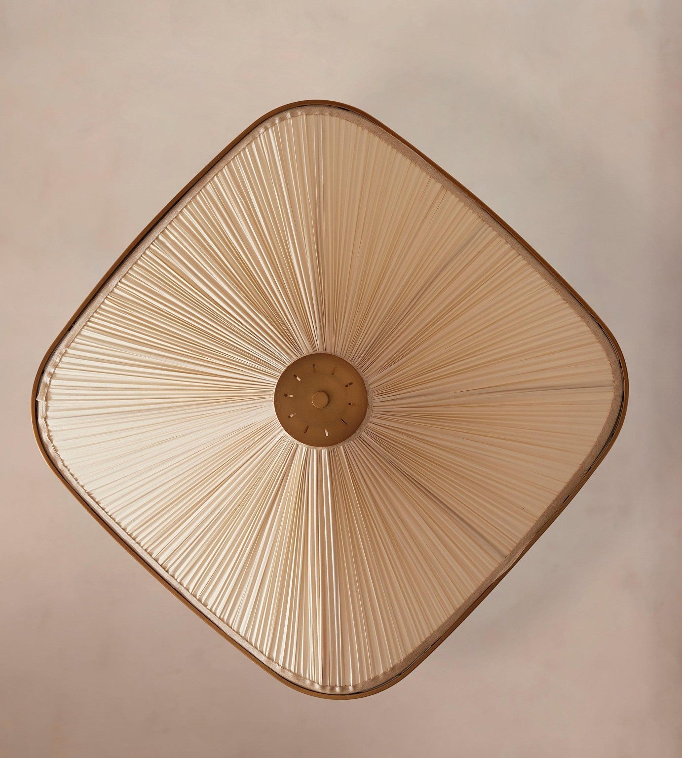 Pleated Fabric Chandelier - Aged Brass Ceiling Light Casalolalights Luxury Lamps for Interior Designers
