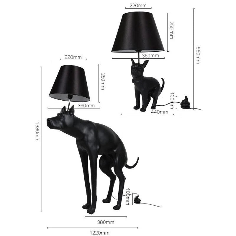 Good Boy Lamp | Black Lamps | Unique | Proud Dog