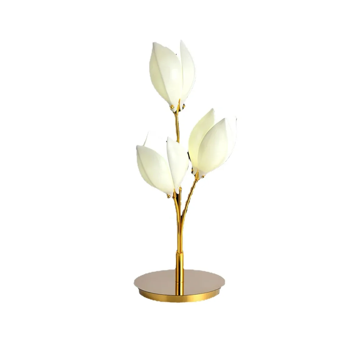 Porcelain Flowers Table Lamp Bedside Modern Contemporary Decor