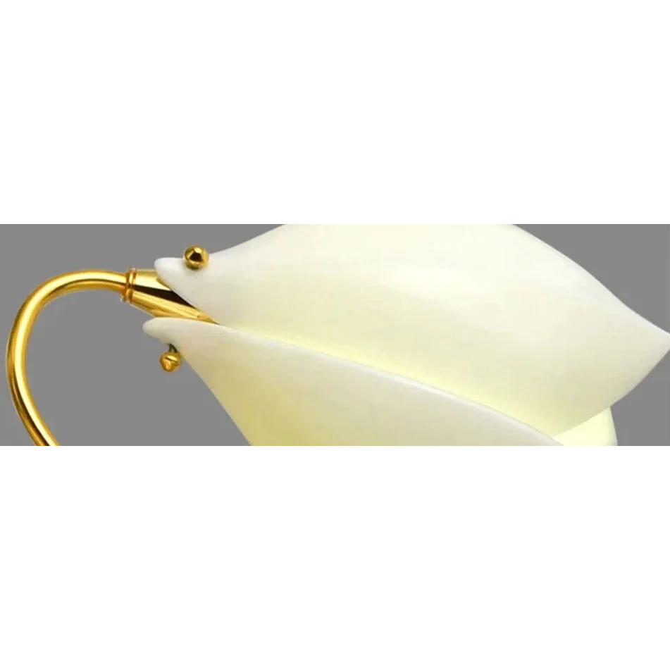 Porcelain Flowers Table Lamp Bedside Modern Contemporary Decor