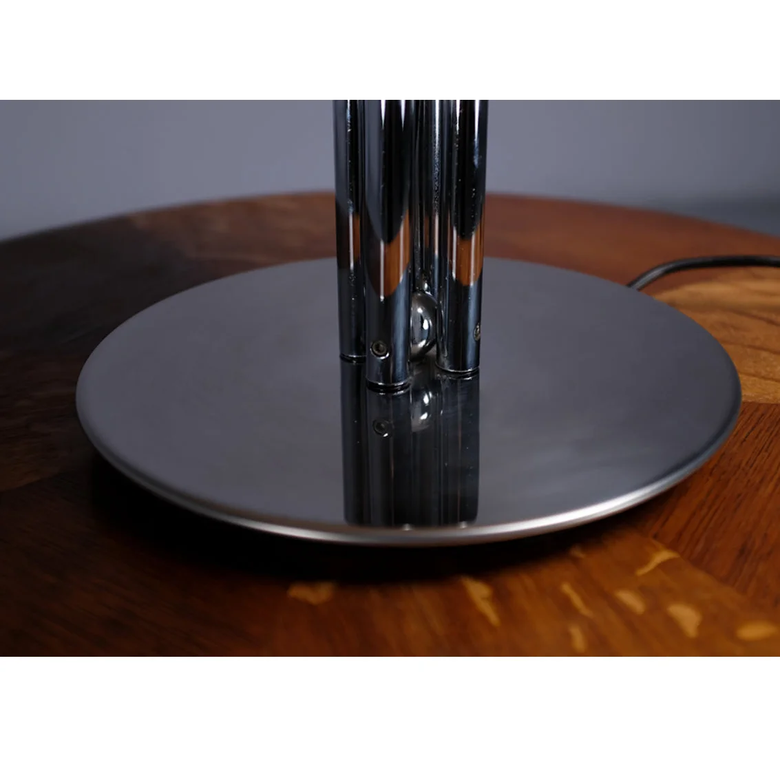 Quadrifoglio Table Lamp Orange Glass Lampshade for Living Room