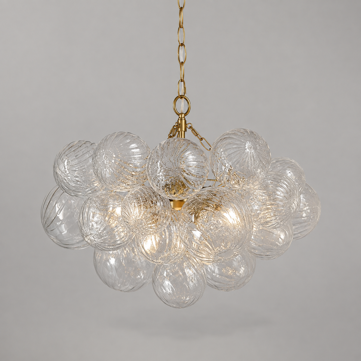 Quinn Hand-blown Clear Glass Chandelier | Casalola Casalolalights Luxury Lamps for Interior Designers