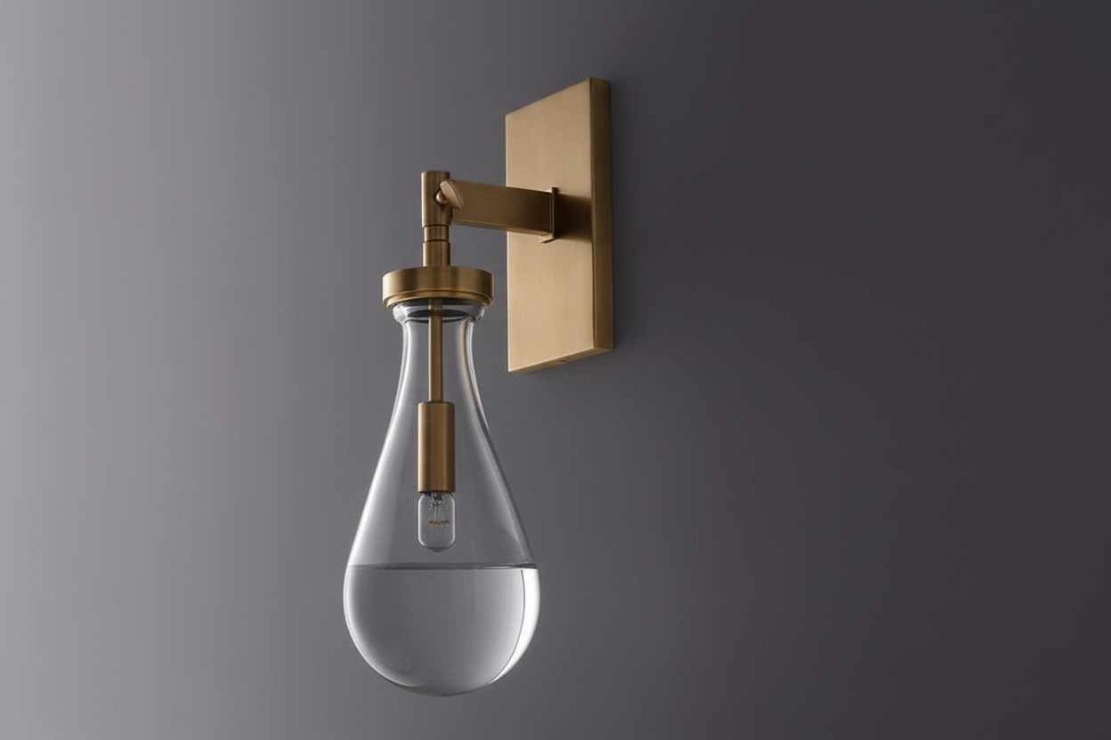 Apliques de pared de vidrio en forma de gota de lluvia | CLHKA50W