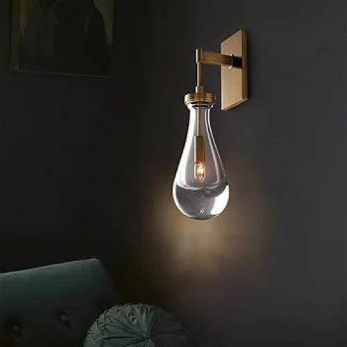 Luxury Raindrop Glass Wall Sconces | Statement Lighting for Foyer