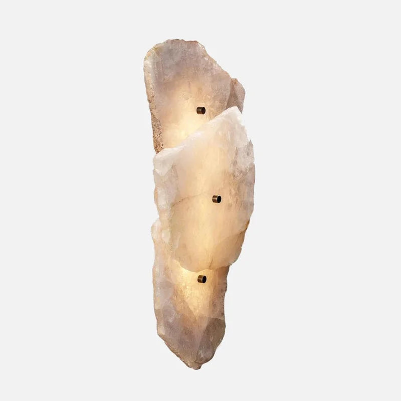 Raw Marble Wall Sconce | Sculptural Stone Accent Lighting