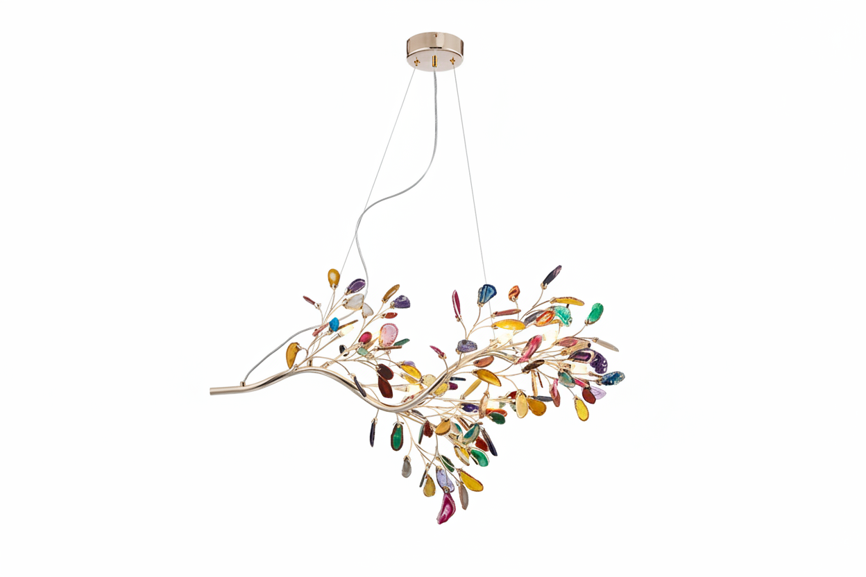 REAL AGATE FIREFLY CHANDELIER | CL10025