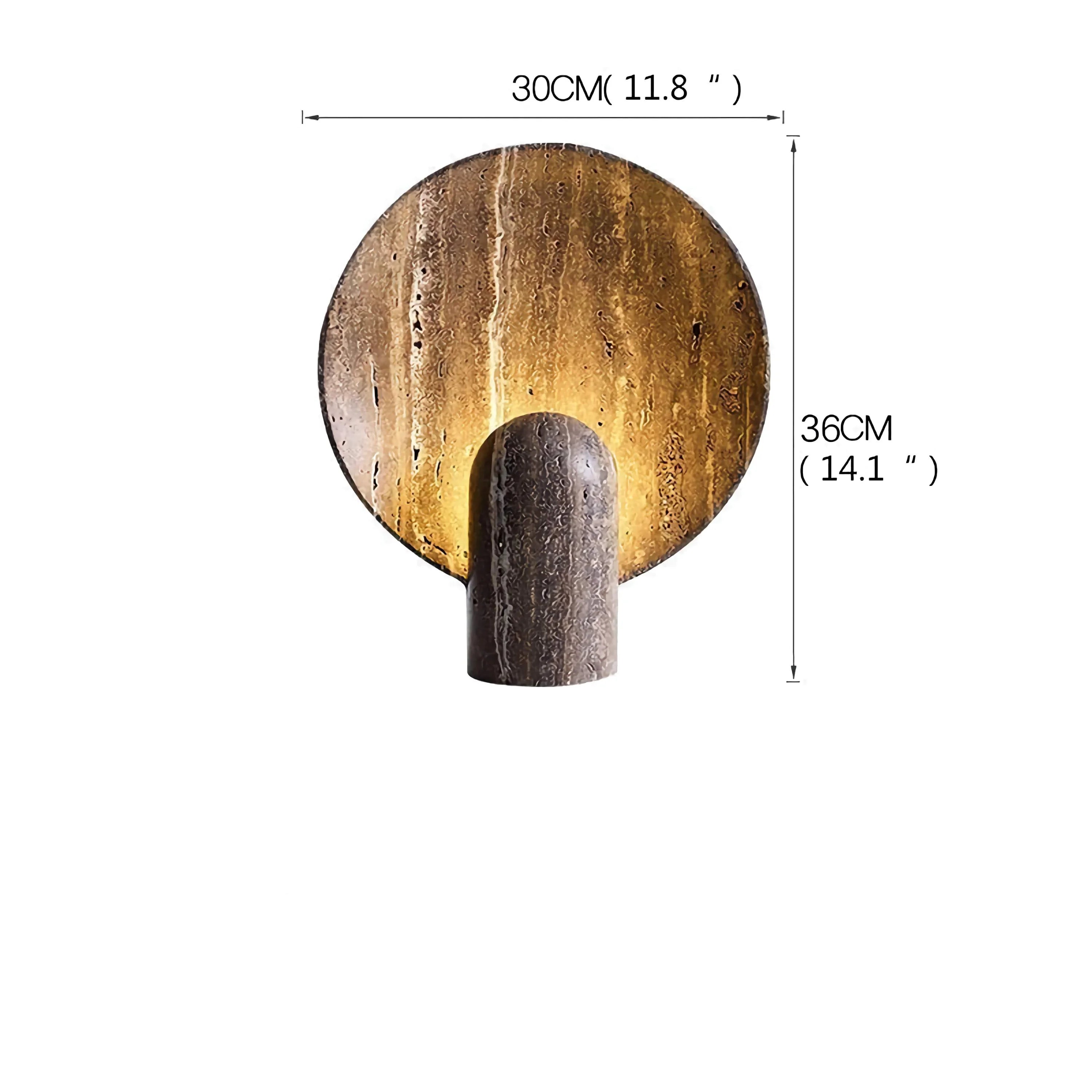 Resin Table Lamp | Brown | Bedside | for Living Room