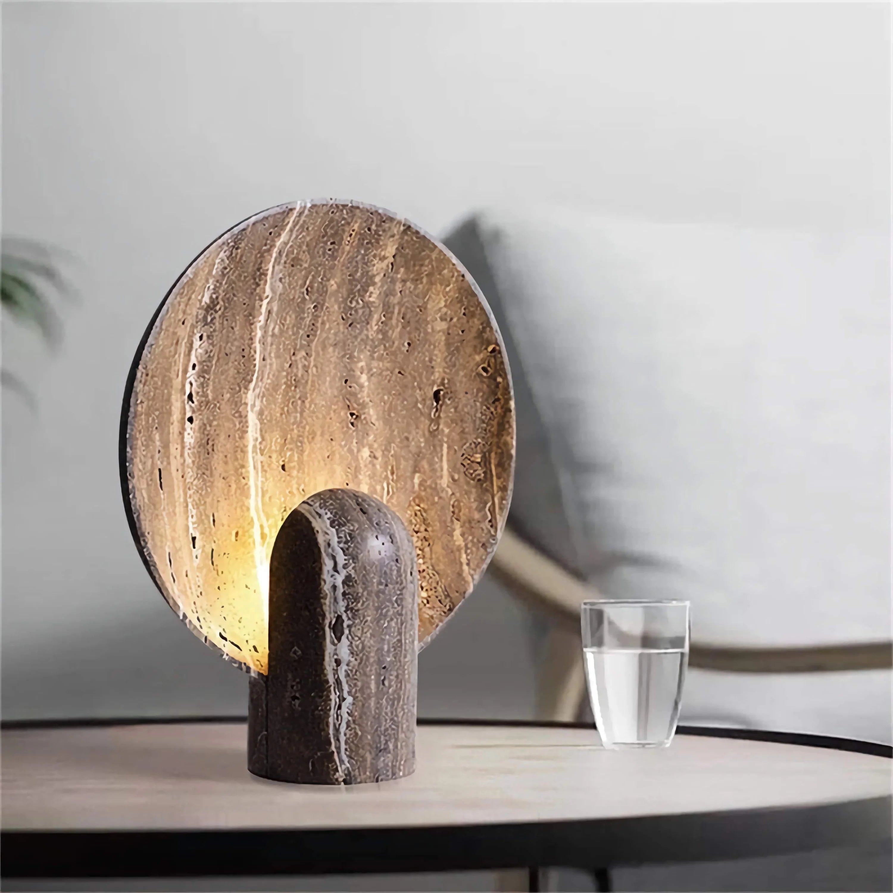 Resin Table Lamp | Brown | Bedside | for Living Room
