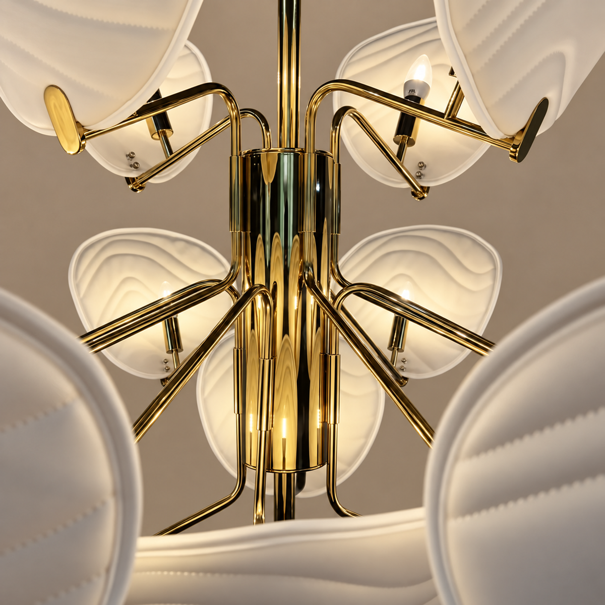 Large Chandelier - Retro Glass Bloom Casalola Lights Luxury Lamps for Interior Designers