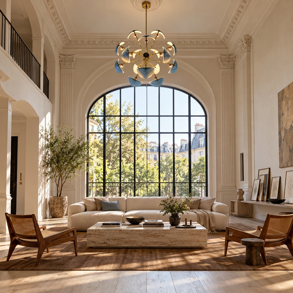 Large Chandelier - Retro Glass Bloom Casalola Lights Luxury Lamps for Interior Designers