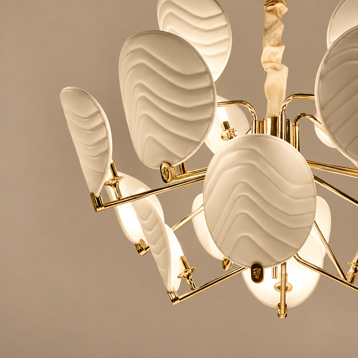 Large Chandelier - Retro Glass Bloom Casalola Lights Luxury Lamps for Interior Designers