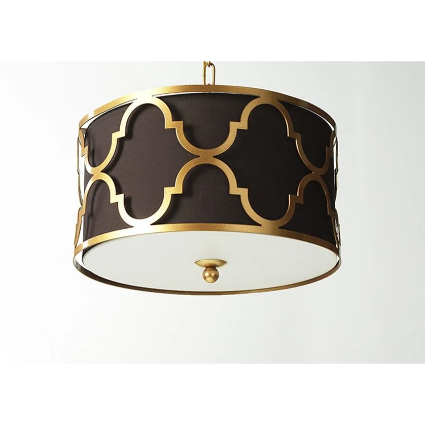 Pendant Lights | Black and Gold Ceiling Light Fixtures | Modern Victorian Lamps for Living Room,