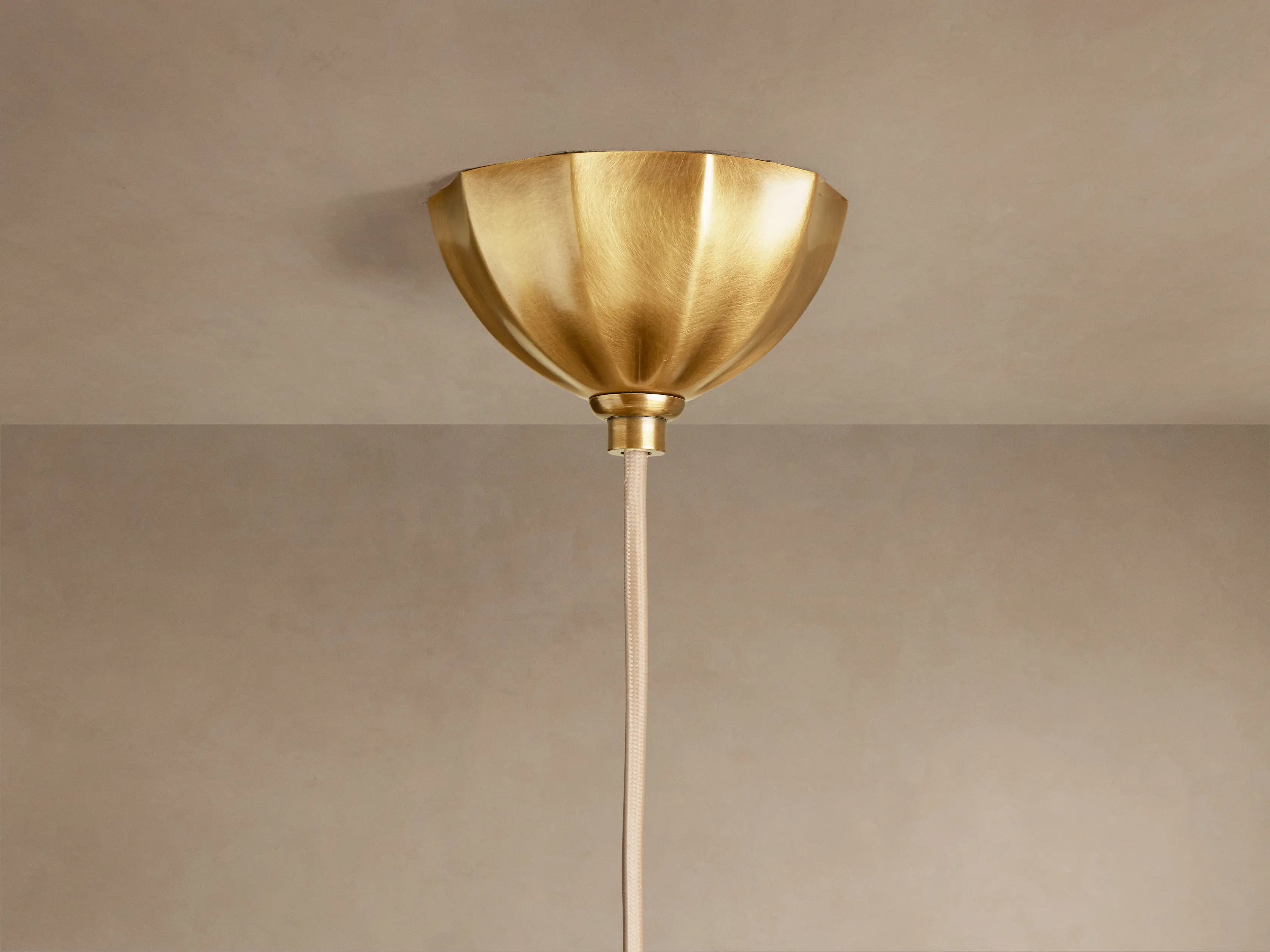 Glass Globe Pendant Light for Kitchen Island | 12 Inch Ribbed Cream Opal Solid Brass Art Deco Casalolalights Luxury