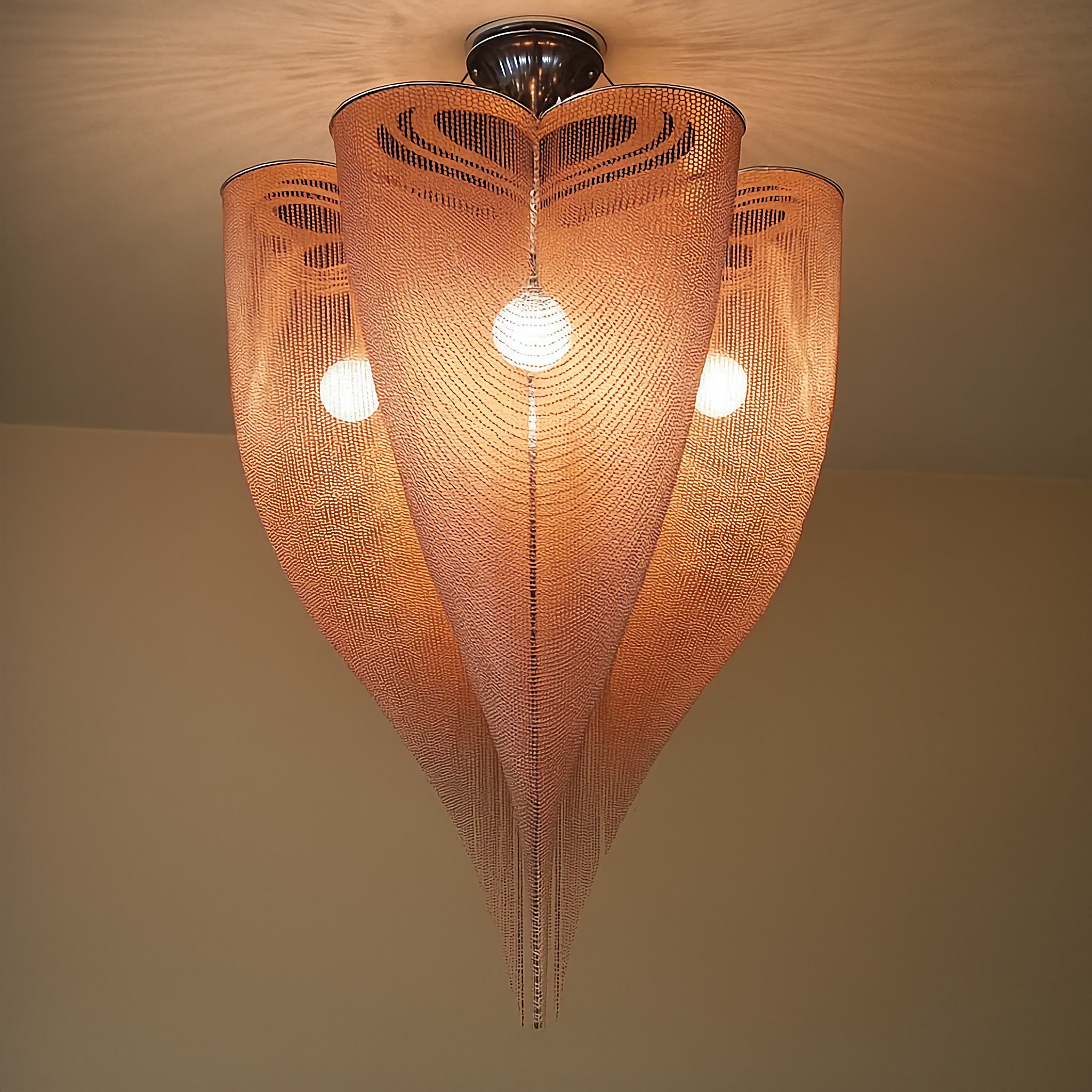 ROSE GOLD CLOVER MESH CHANDELIER | CLFT85200B