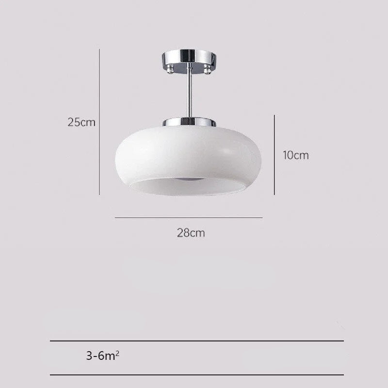 Mid-century Modern Glass Stone Ceiling Lights for Kitchens Dining Rooms and Bedrooms