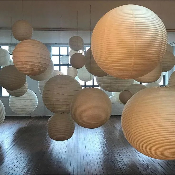 Paper Lantern Pendant Light | Round Washi Hanging Japandi Minimalist Dining & Living Room Casalolalights Luxury Lamps