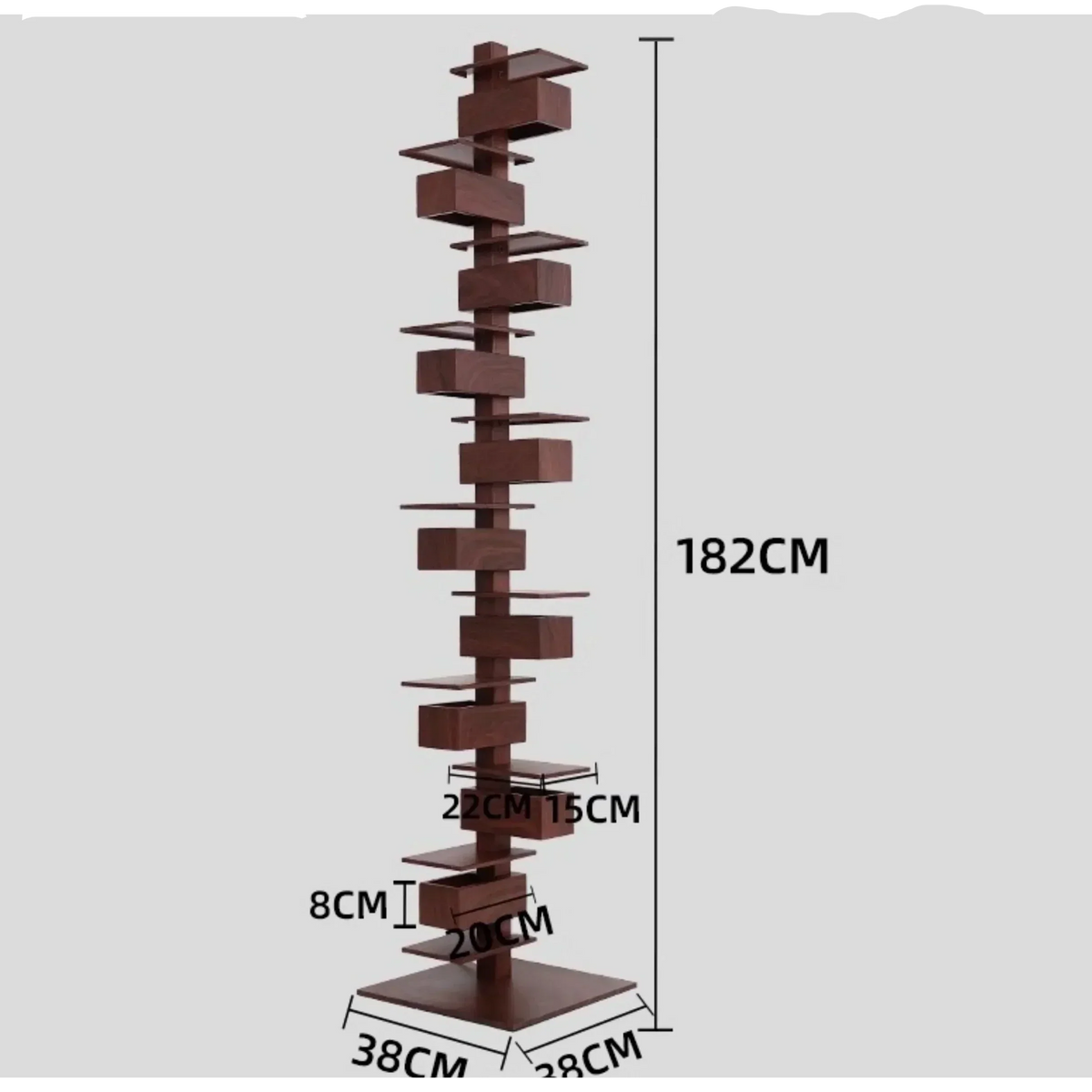 Wood & Iron Floor Lamp | Sculptural Mid-century Dimmable Table or Foyer Study Living Casalola Lights Luxury Lamps