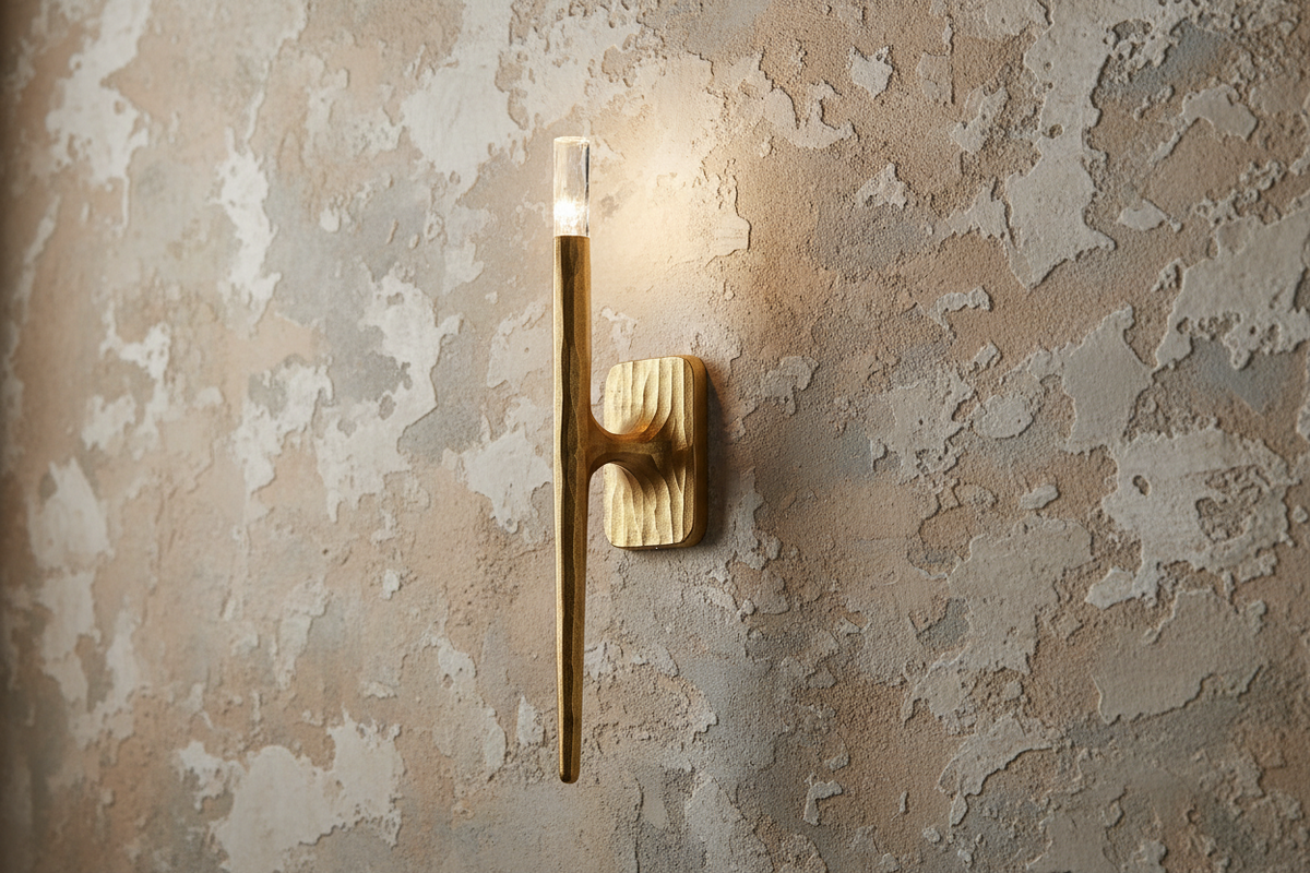 Copper Stick Wall Sconce | Tapered Linear Crystal-tip Modern Minimalist Hallway & Living Room Casalolalights Luxury
