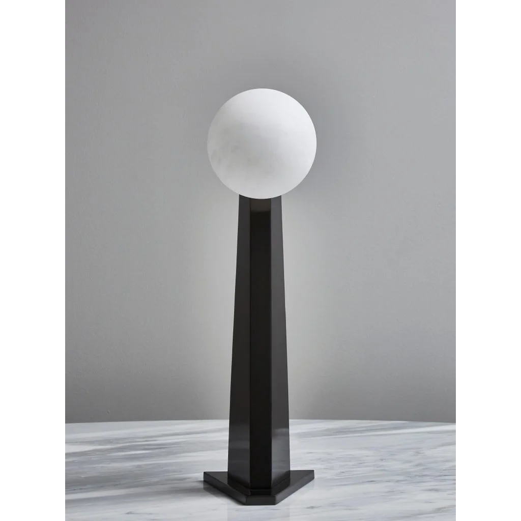 Patinated Steel Oblique Table Lamp | Studio Brera Sculptural – Dimmable Led Black for Living Room