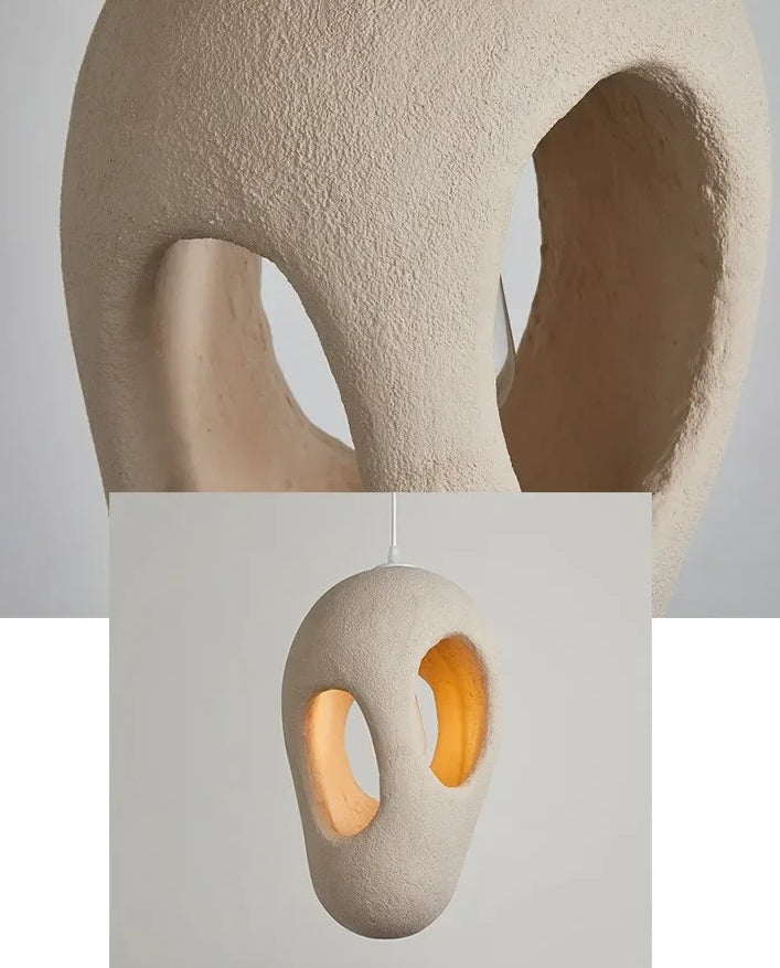 Sculptural Japandi Pendant Lamp Resin Light Fixtures for Dining Room Kitchen Living Casalolalights Luxury Lamps