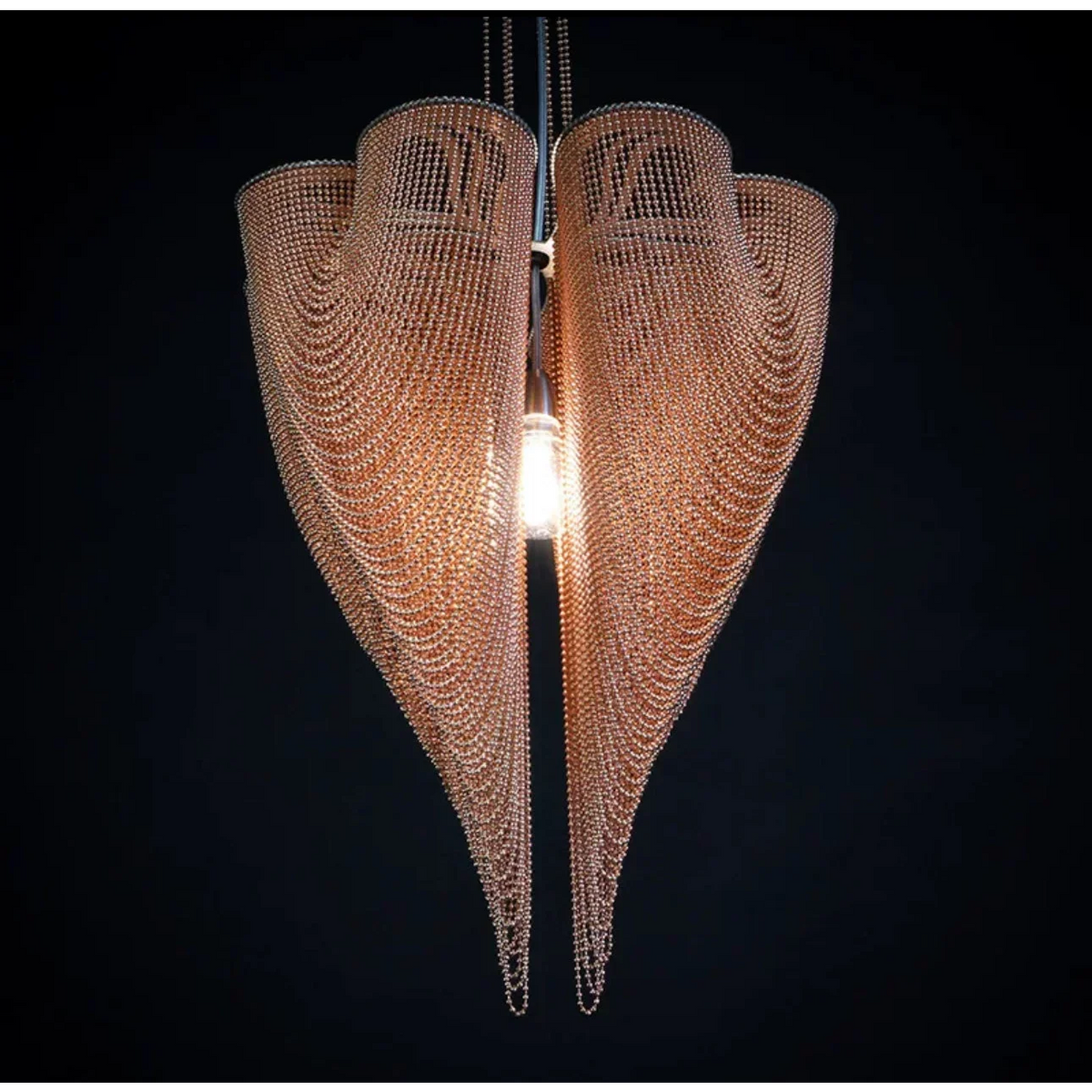 Mesh Chandelier | Sculptural Aluminium & Iron Pendant Modern Contemporary Dining Living Room Casalolalights Luxury