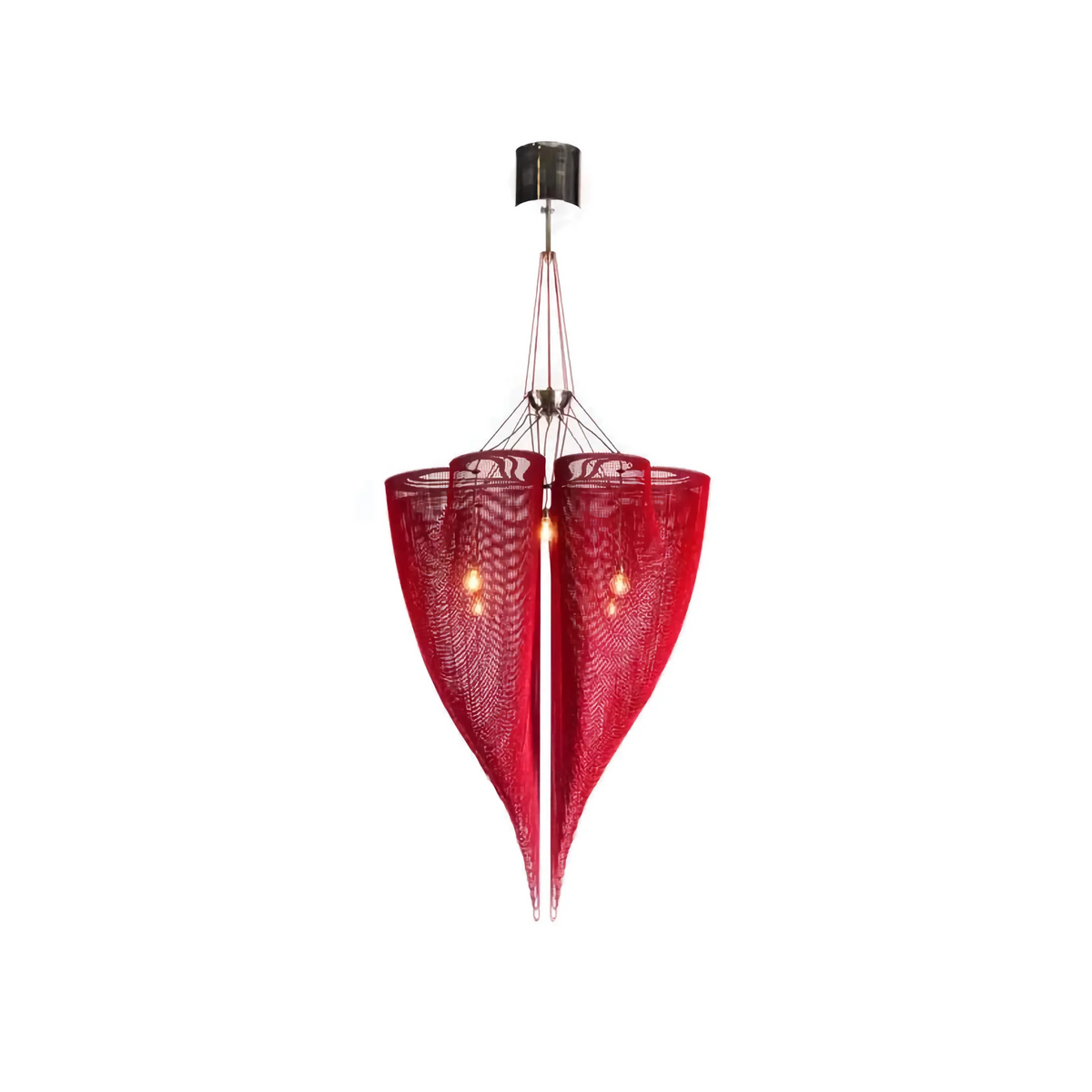Mesh Chandelier | Sculptural Aluminium & Iron Pendant Modern Contemporary Dining Living Room Casalolalights Luxury