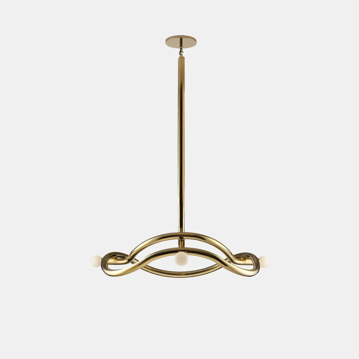 Bronze & Opal Glass Chandelier | Sculptural Curved Globe Mid-century Modern Dining Entry Casalolalights Luxury Lamps