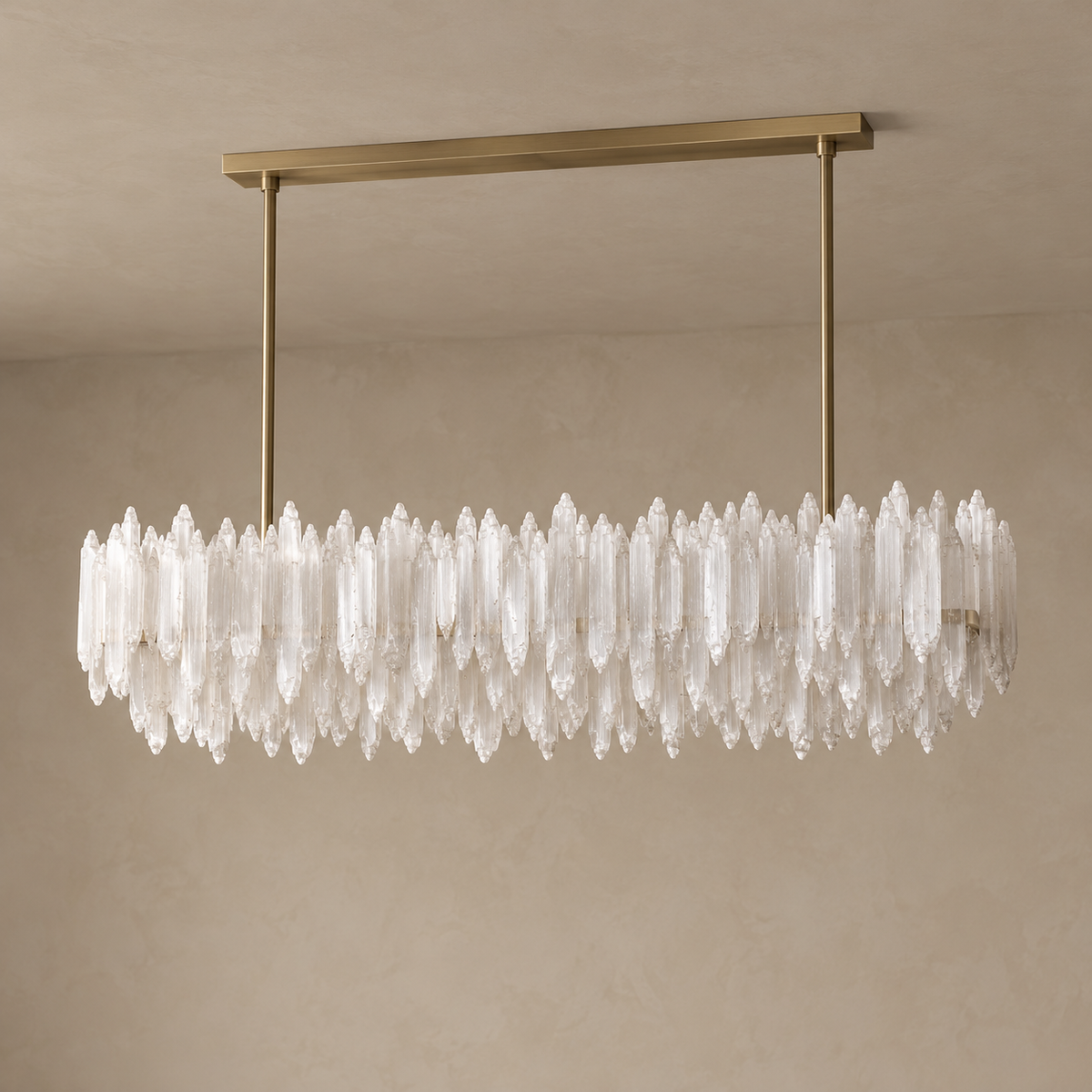 Selenite Linear Chandelier