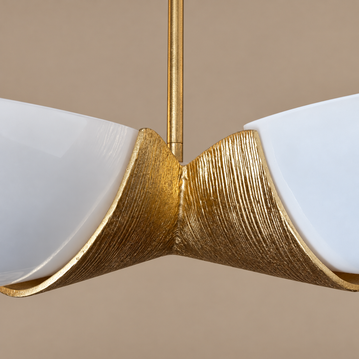 Semi Flush Mount Ceiling Light - Brass & Glass Casalola Lights Luxury Lamps for Interior Designers