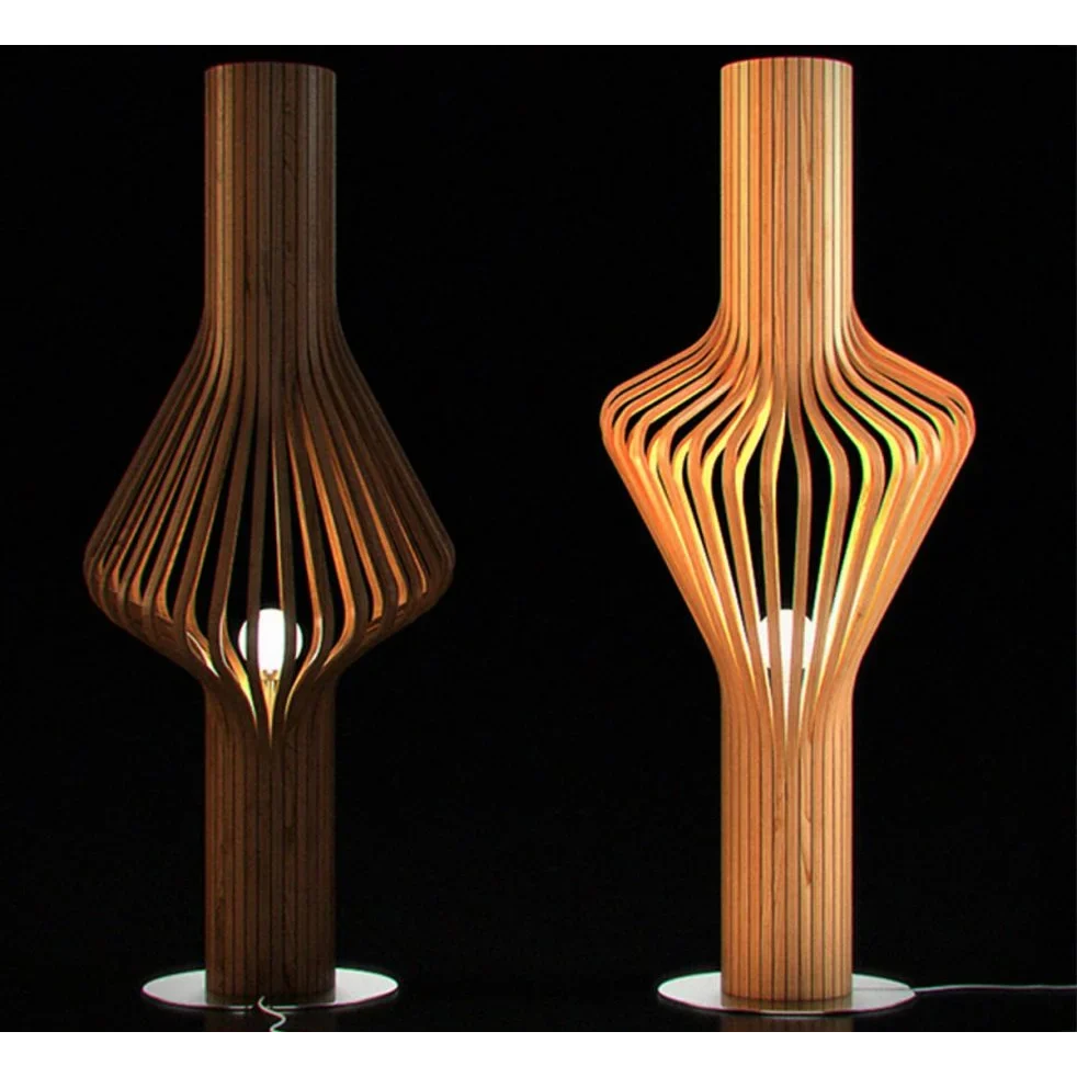 Wood Floor Lamp 120cm | Bentwood Ash Sculptural Standing Scandinavian Living Room & Bedroom Casalolalights Luxury Lamps