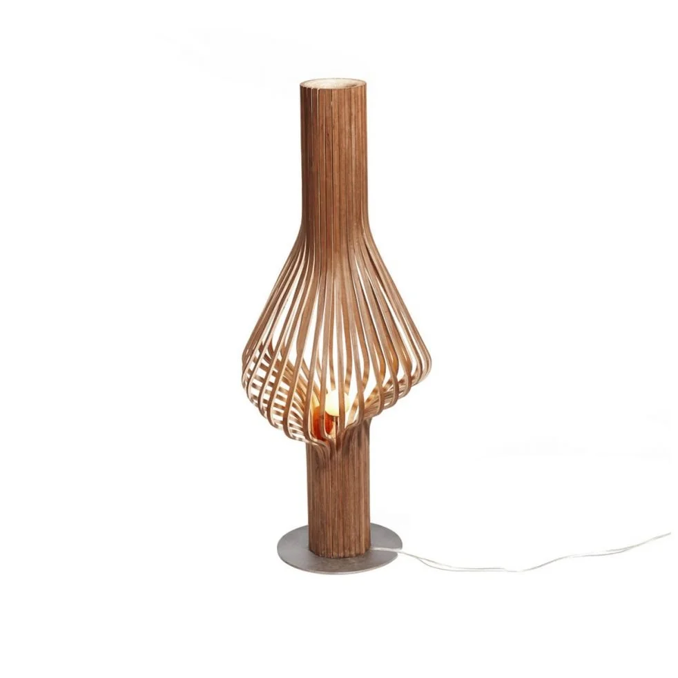 Scandinavian Bentwood Floor Lamp | Organic Sculptural Form