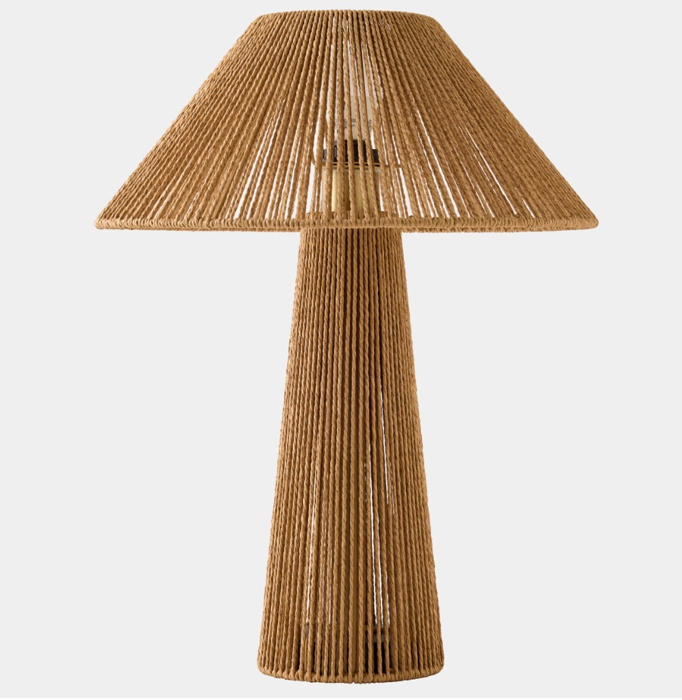 Woven Rope Table Lamp | Bedside Lighting | Living Room Accent Light Casalolalights Luxury Lamps for Interior Designers