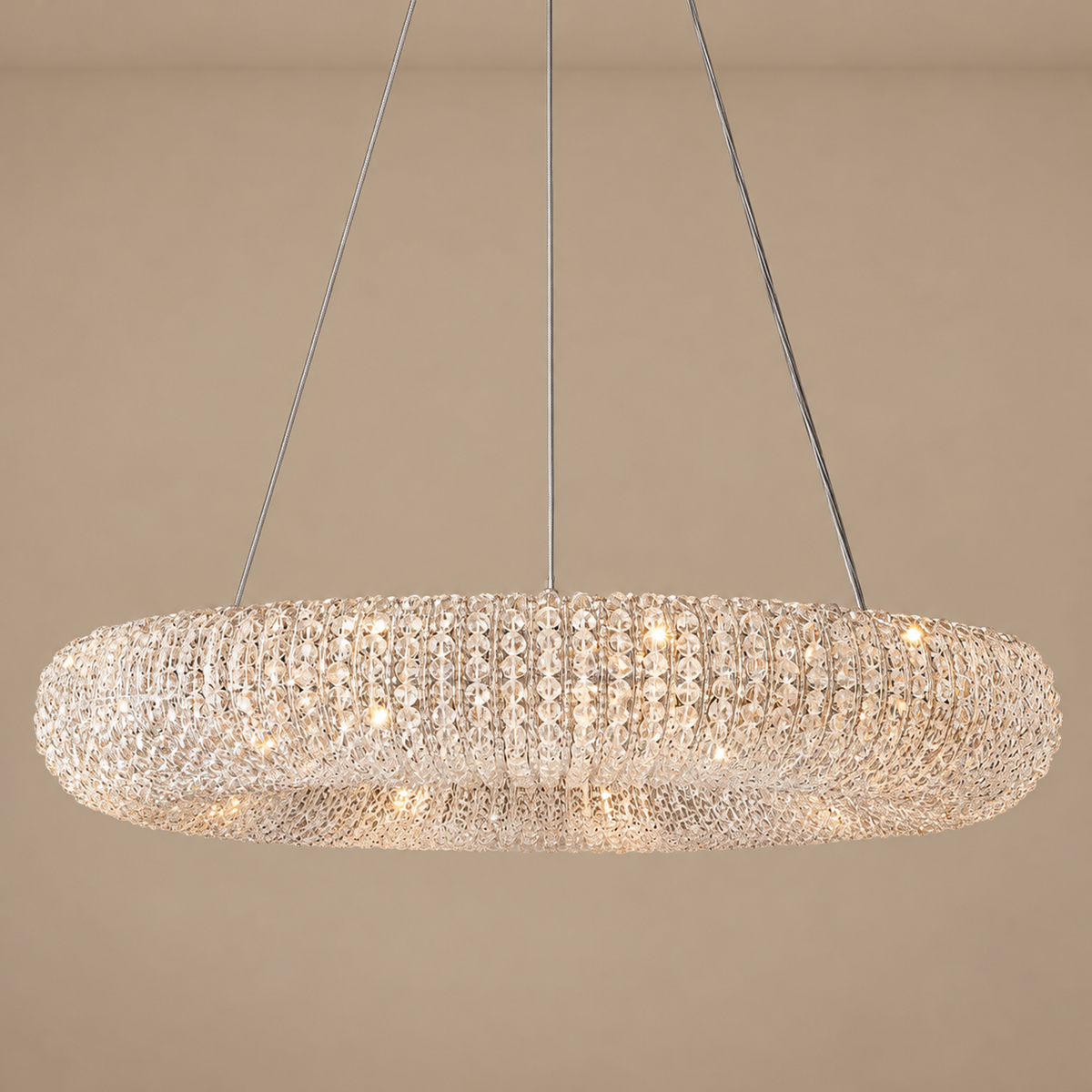 LAMPADARIO IN CRISTALLO ARGENTO | CLSC0951S