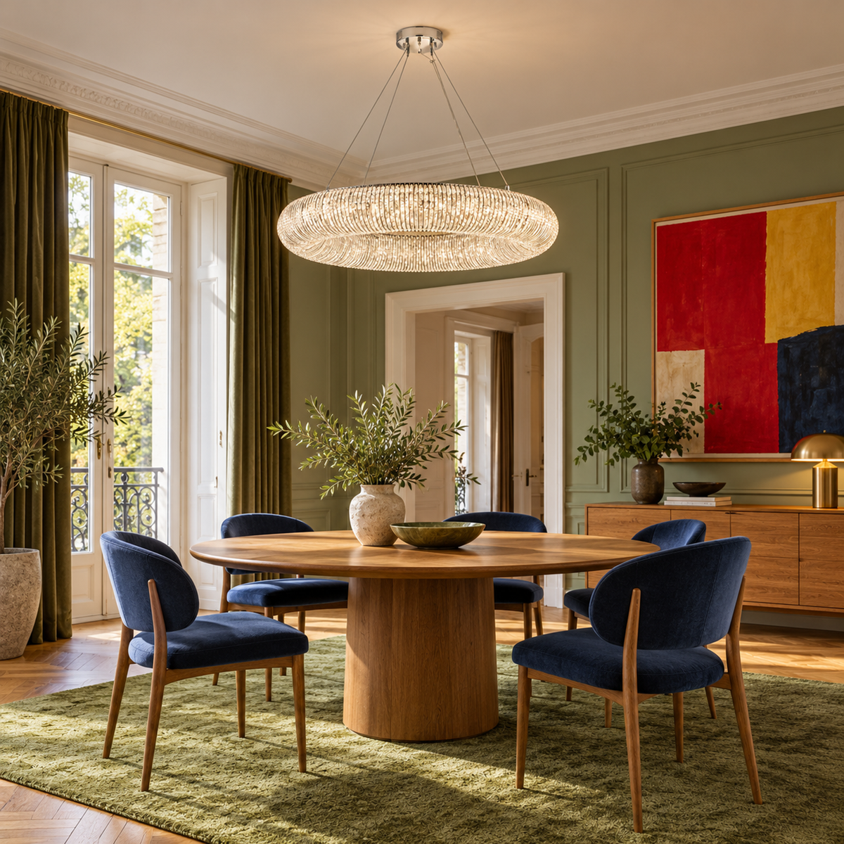 LAMPADARIO IN CRISTALLO ARGENTO | CLSC0951S