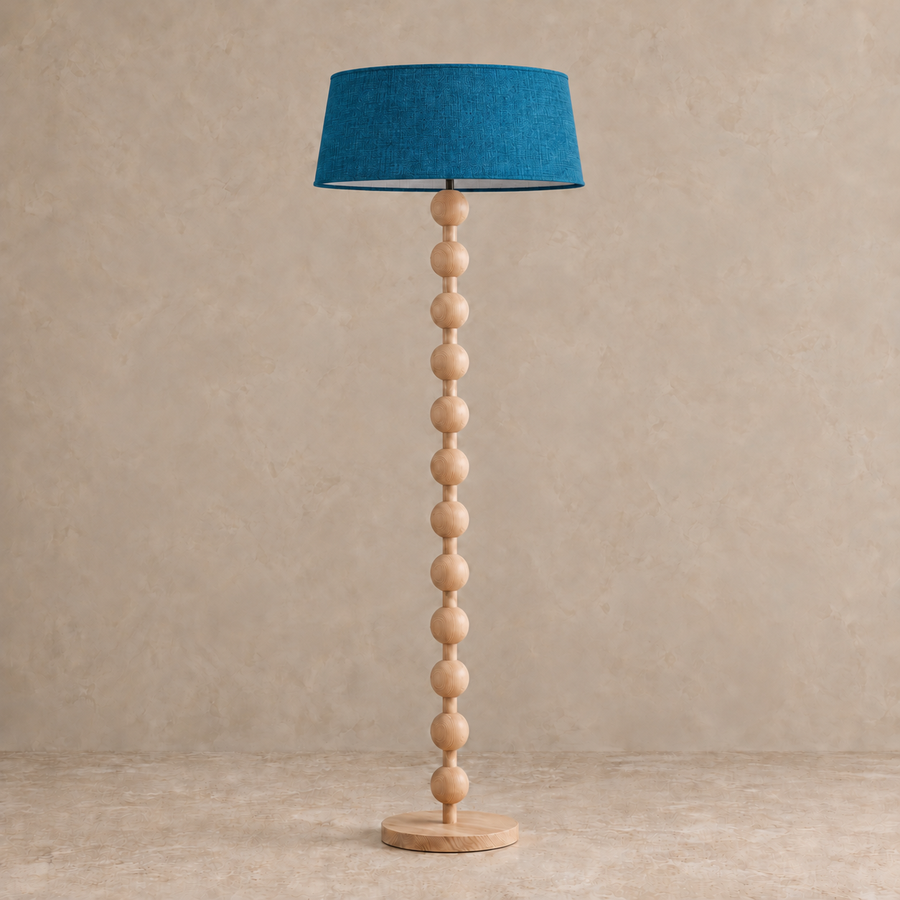 Sirmione Natural Wood Floor Lamp