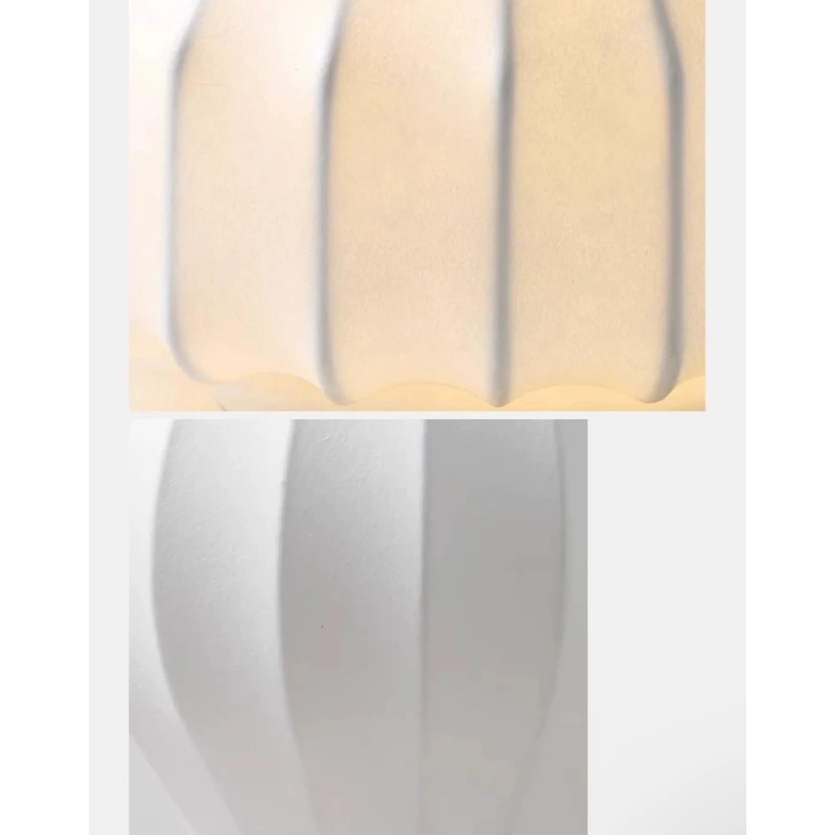 Japandi Table Lamp Resin and Silk Available in Three Sizes Wabi Sabi Style