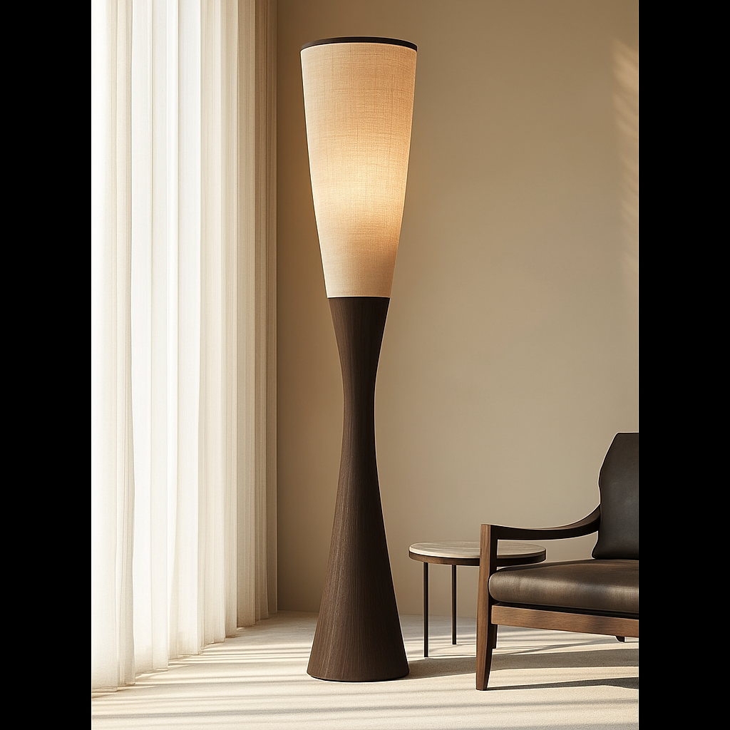 实木底座亚麻灯罩 | CLGHYTS256D